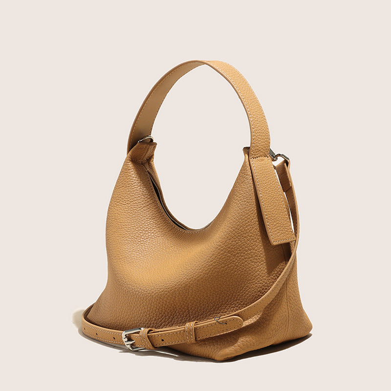 Women's Genuine Leather First Layer Cowhide Pillow Shoulder Bags