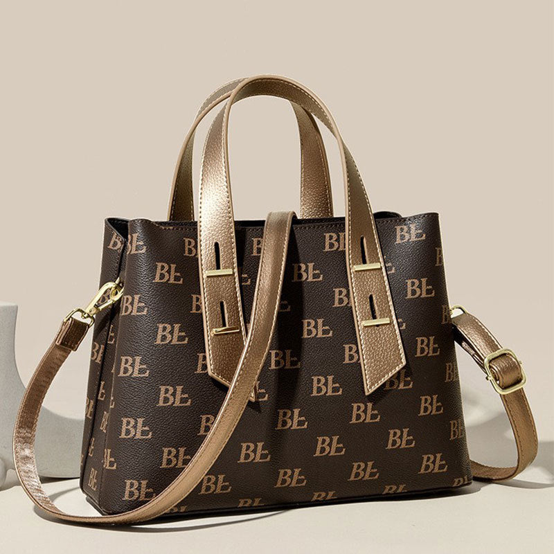 Women's High Sense Printed Fashion Commuter Large Handbags