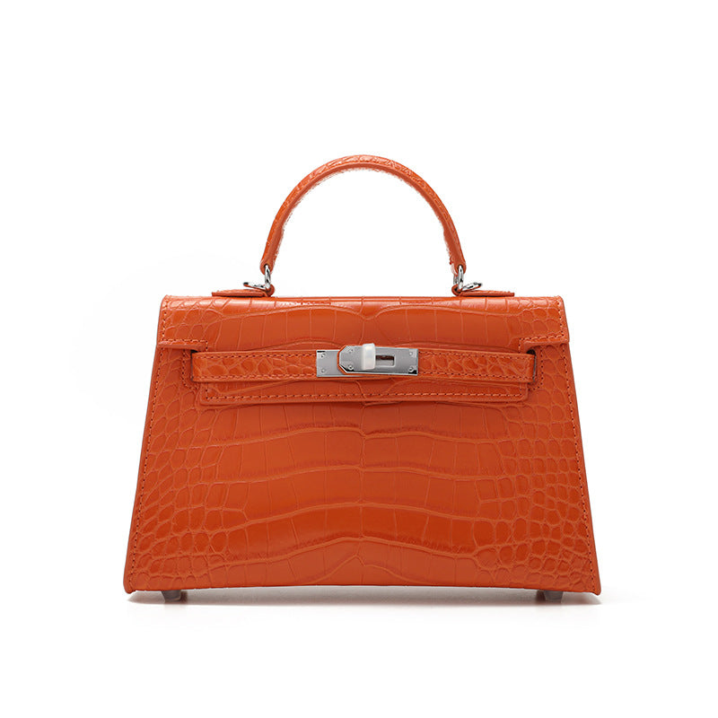 Women's Crocodile Pattern High-grade Fashion Stone Handbags
