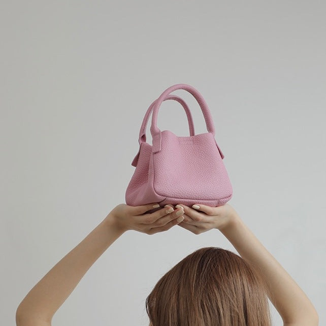 Leather Vegetable Basket Niche High-grade Fashion Bags