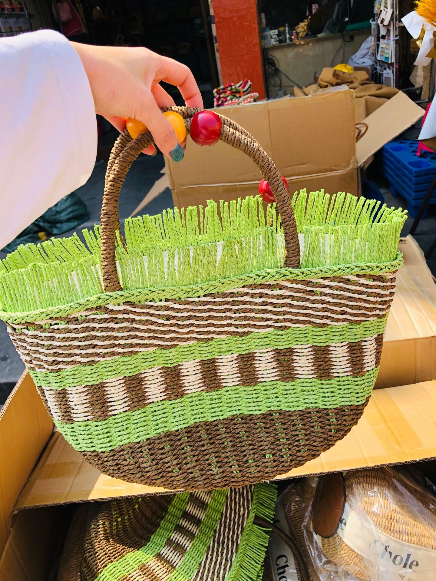 Women's Straw Woven Summer Little Fresh Beach Shoulder Bags