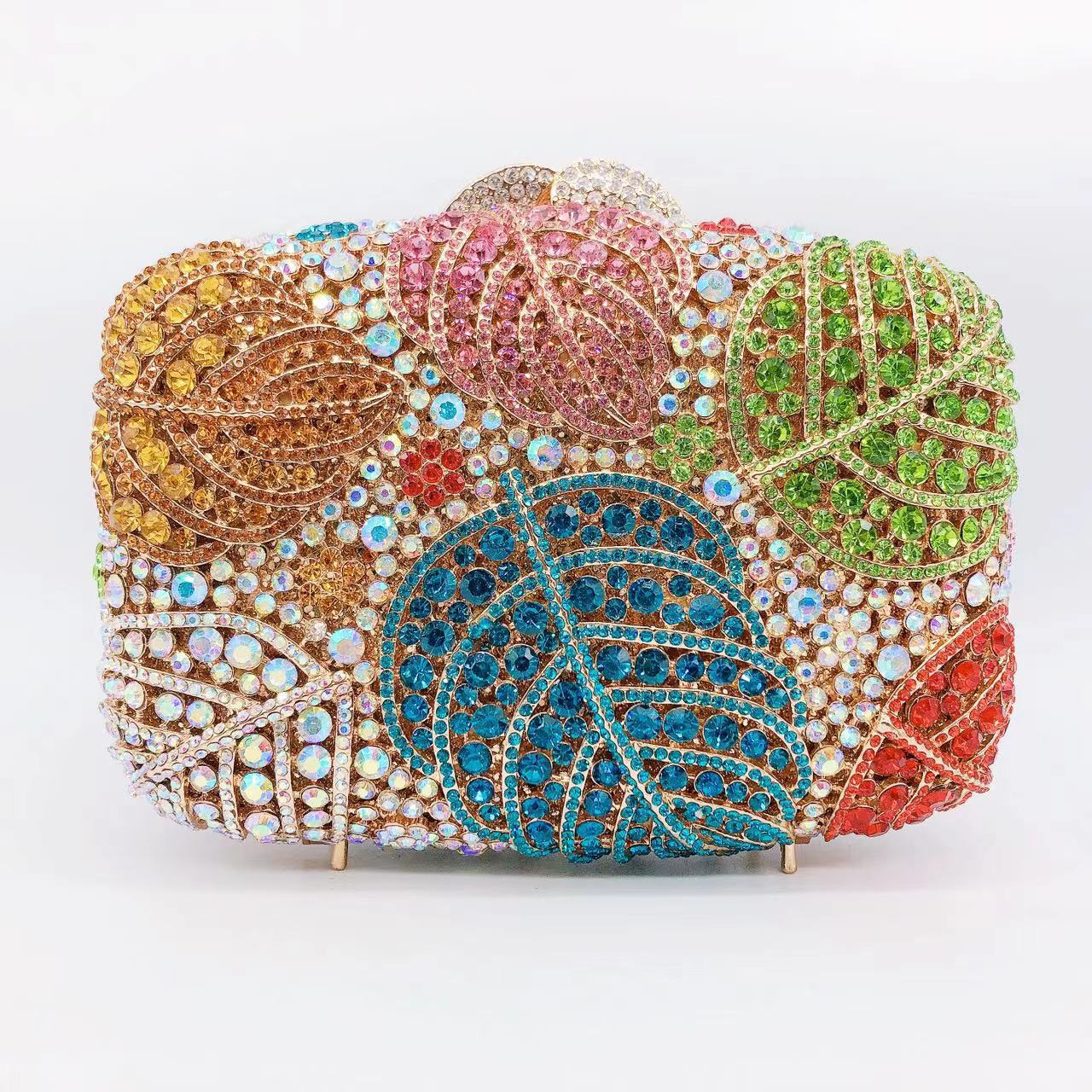 Women's Wei Mermaid Order Diamond Hollow Rhinestone Evening Bags