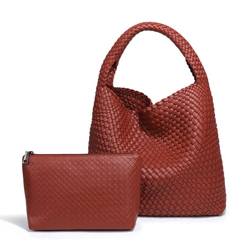 Simple Versatile Large Capacity Underarm Vegetable Handbags