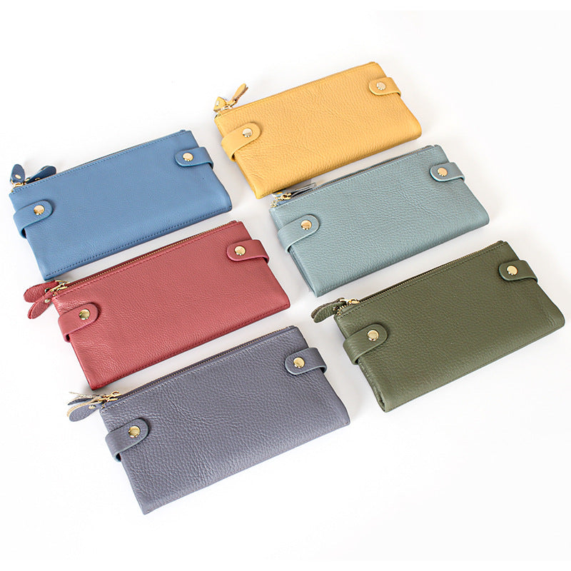 Women's Clutch Real Leather Long Soft Ladies Wallets