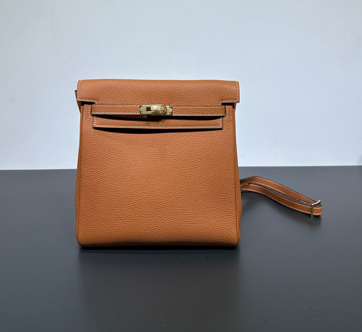 Women's Retro High-grade Kelly Genuine Leather Backpacks
