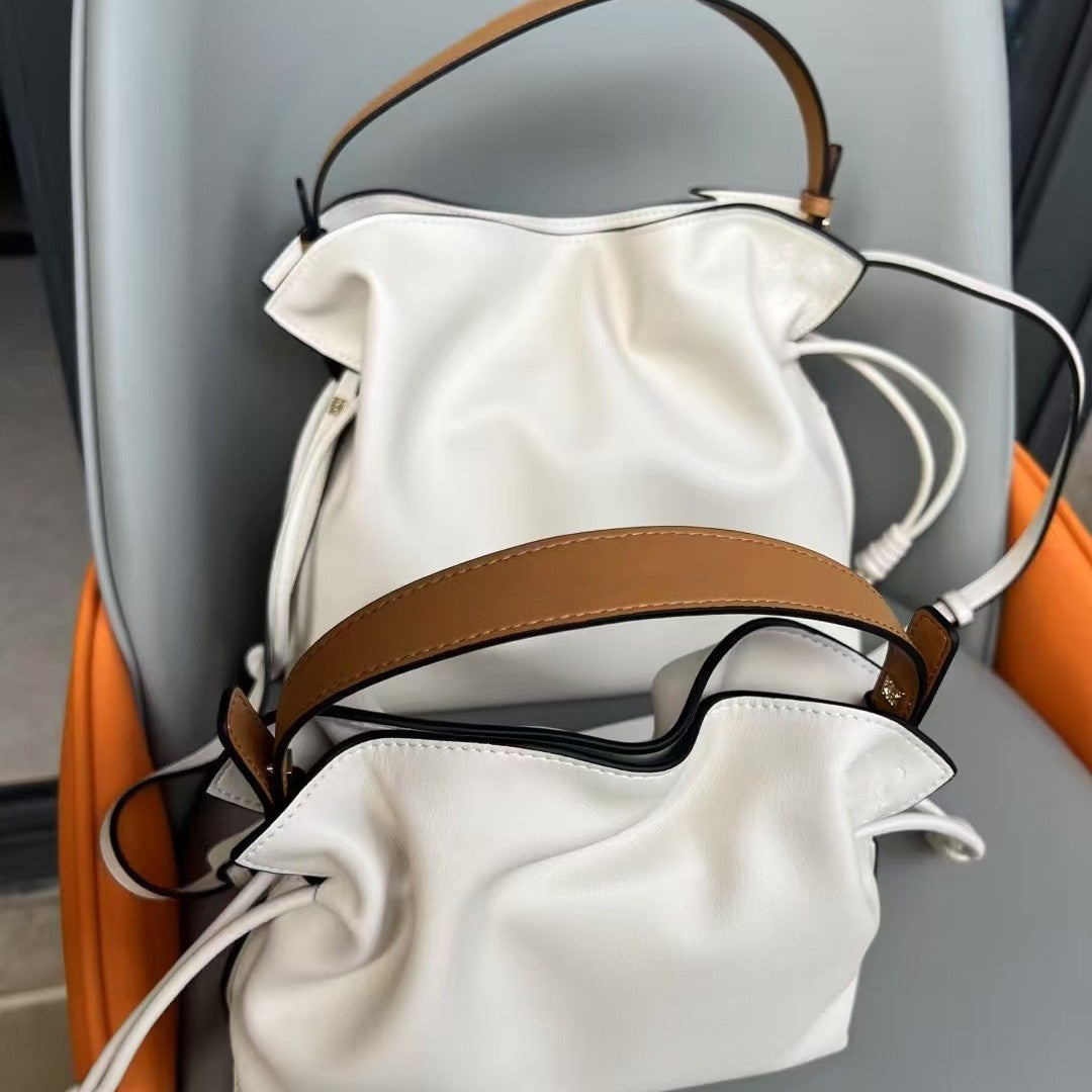 Women's High-grade Portable Lucky Drawstring Soft Leather Crossbody Bags