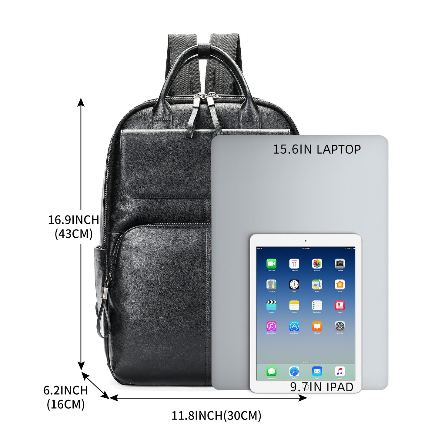 Men's Fashion Business Computer First Layer Cowhide Bags