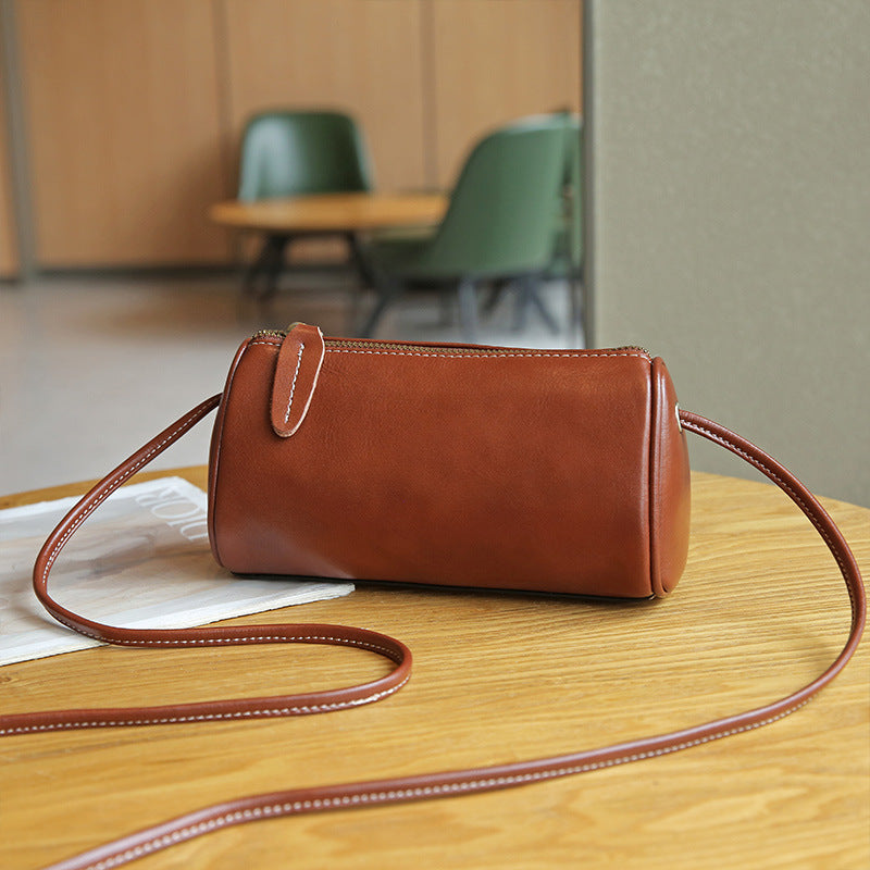 Women's Genuine Leather High-grade Retro Fashion Cowhide Crossbody Bags