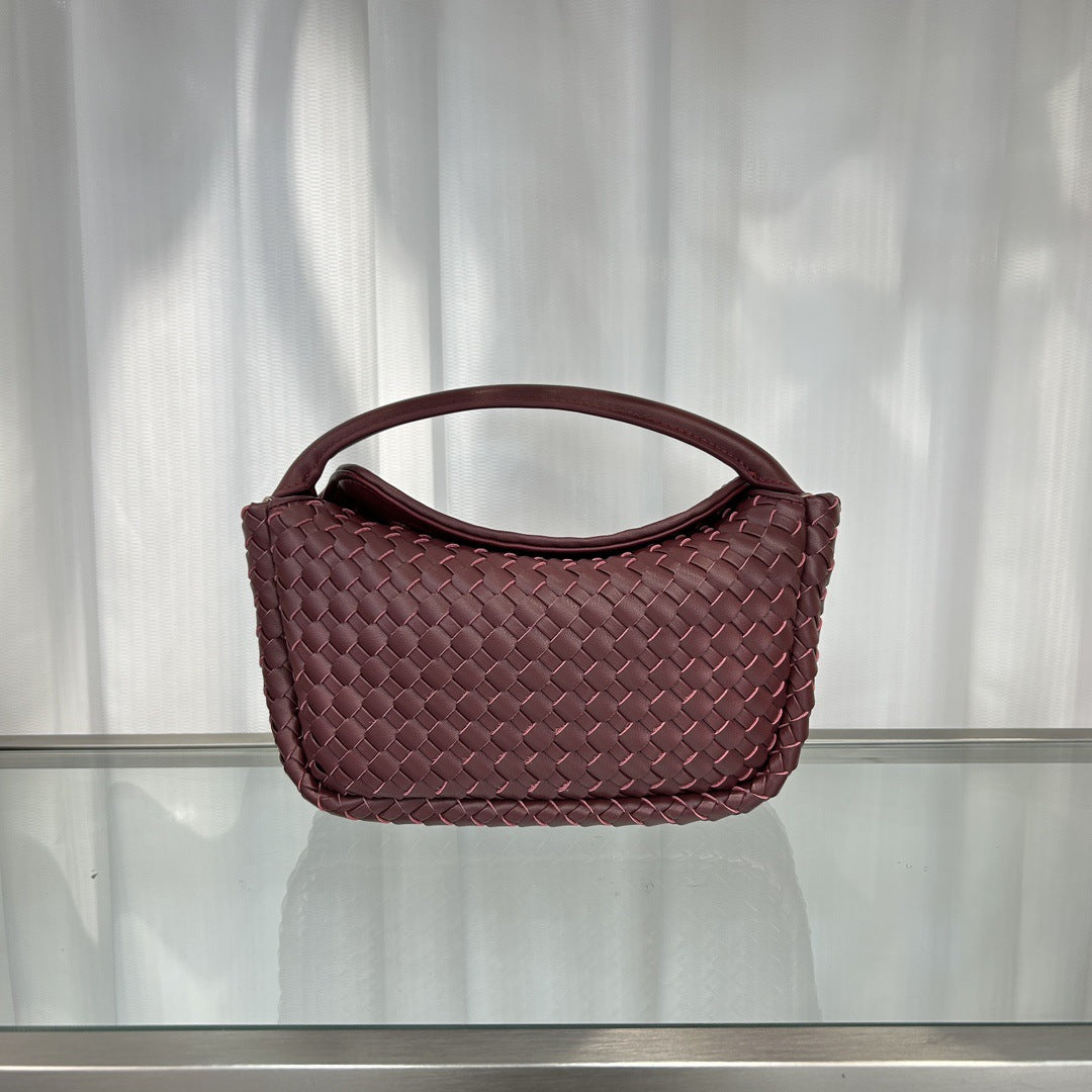 Street Trend Simple Rhombus Handmade Braided Crossbody Bags