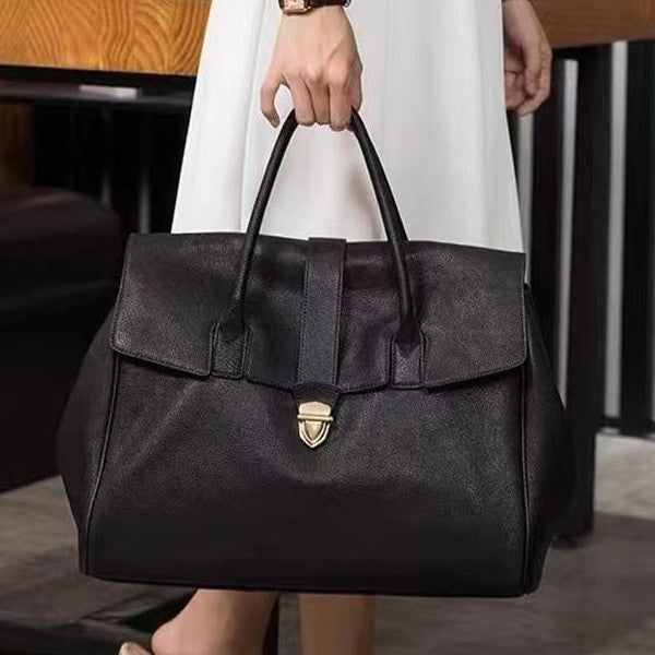 Women's Retro Portable Large Capacity High-grade Commuter Handbags