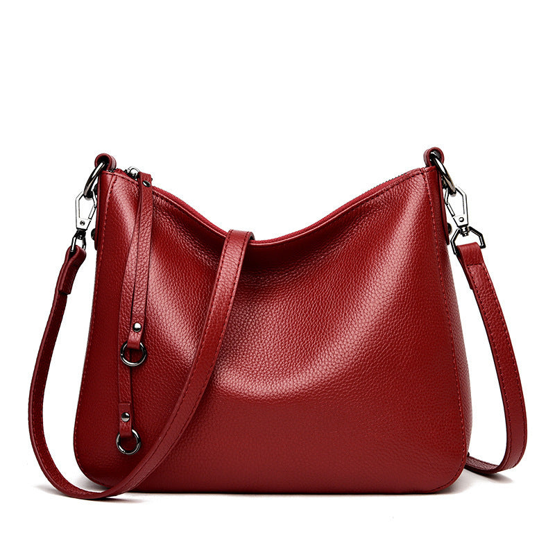 Women's Genuine Leather Fashion Layer Cowhide Crossbody Bags