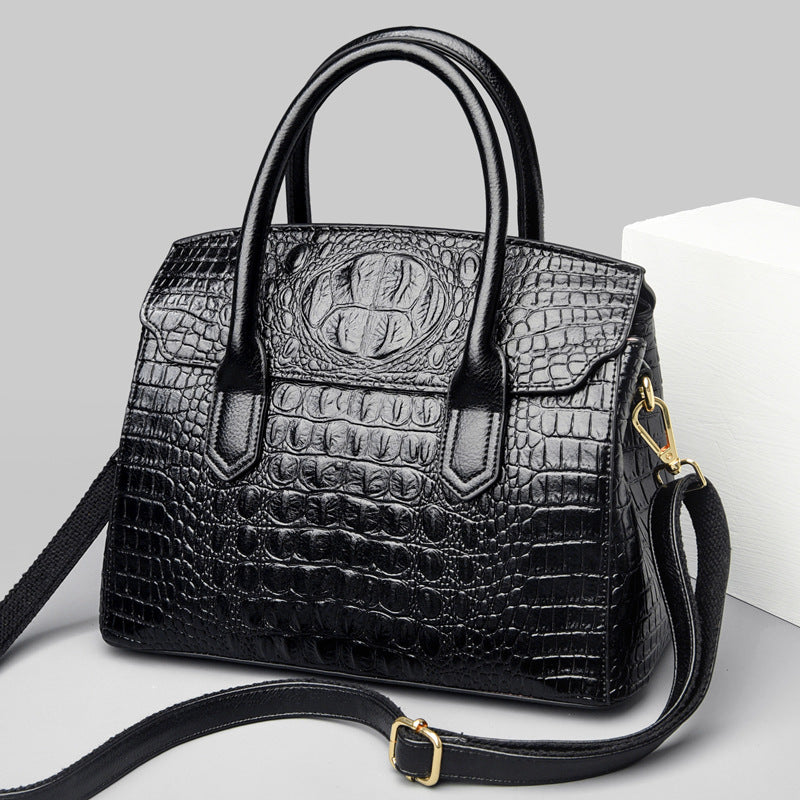 Women's Retro Minority Crocodile Pattern Commuter Light Shoulder Bags