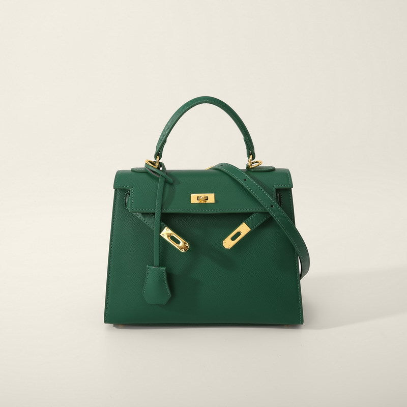 Women's Kelly Genuine Leather High-grade Handmade Hand Crossbody Bags