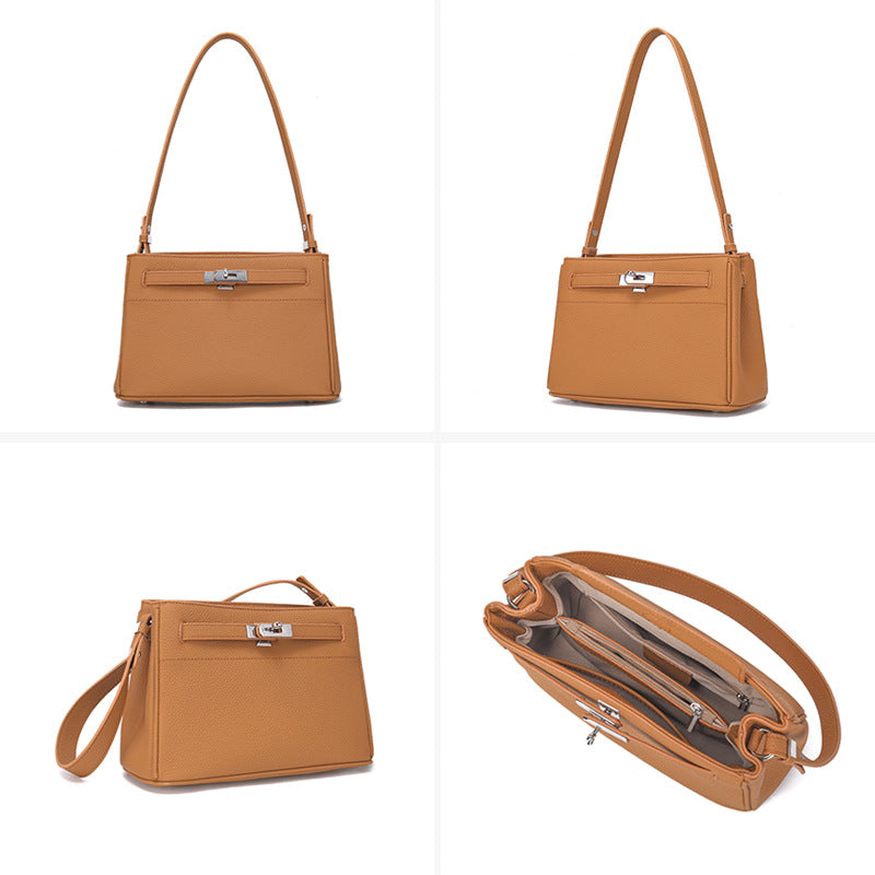 Women's Genuine Leather First Layer Cowhide Commuter Shoulder Bags