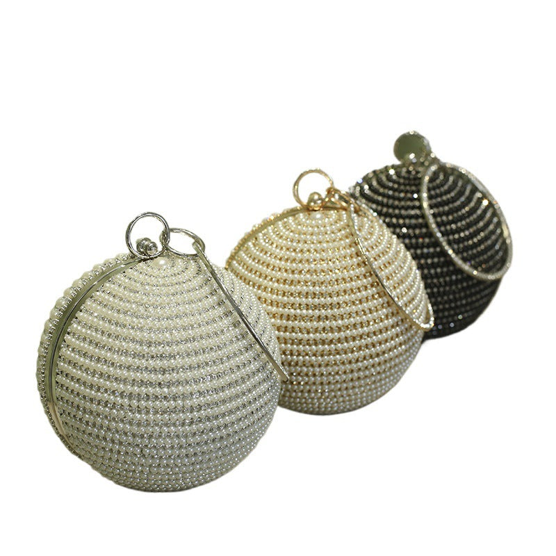 Round High Quality Pearl Dress Yan Evening Bags
