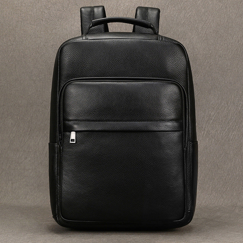 Men's Leisure Leather Inch First Layer Cowhide Backpacks
