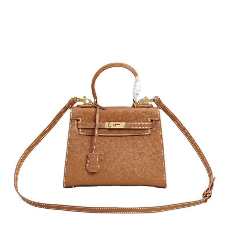 Women's Genuine Leather Portable Mini Palm Print Bags