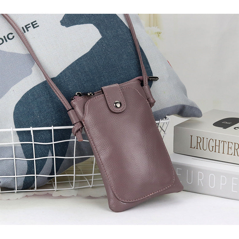 Mobile Female Genuine Leather Fashion Summer Handbags