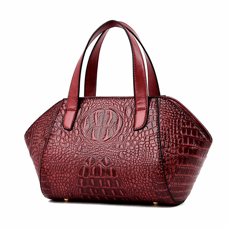 Women's Crocodile Pattern Light Luxury Elegant Mother Handbags