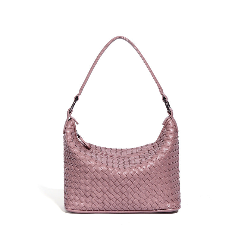 Women's Fashion Woven Portable Large Capacity Underarm Shoulder Bags