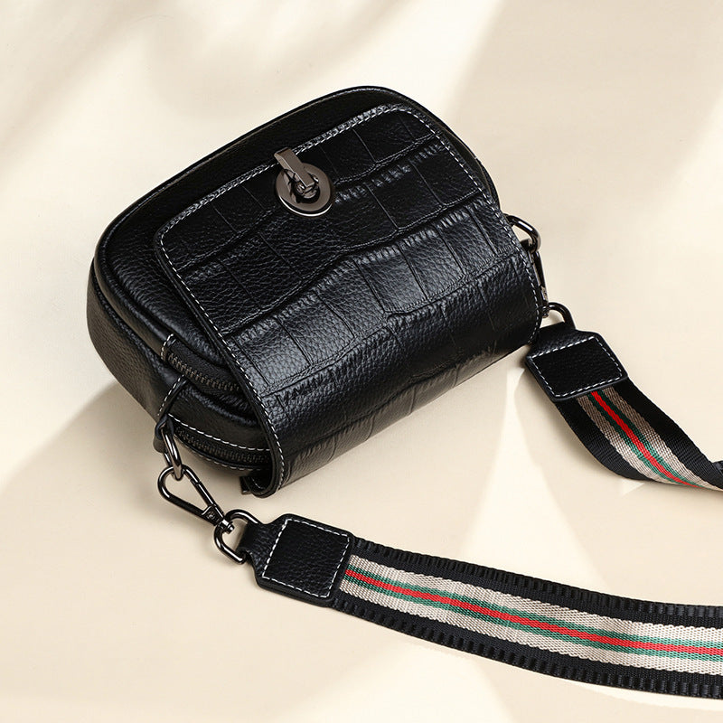 Women's Genuine Leather Summer Fashion Broadband Fish Crossbody Bags