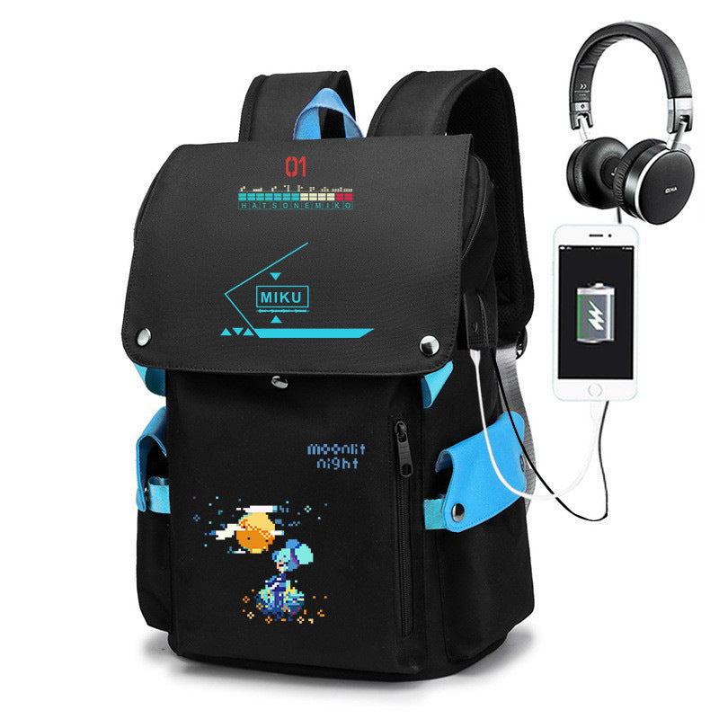 Joint Name Cartoon Male Junior High Backpacks