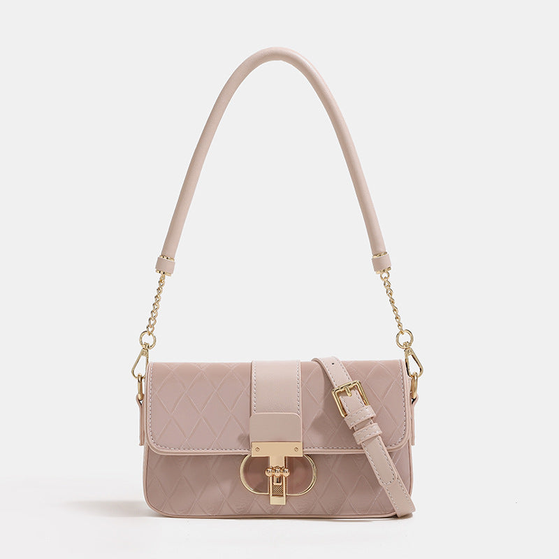 Peach Oolong French Underarm Advanced Texture Shoulder Bags