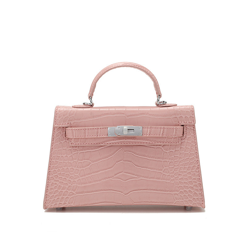 Women's Crocodile Pattern High-grade Fashion Stone Handbags
