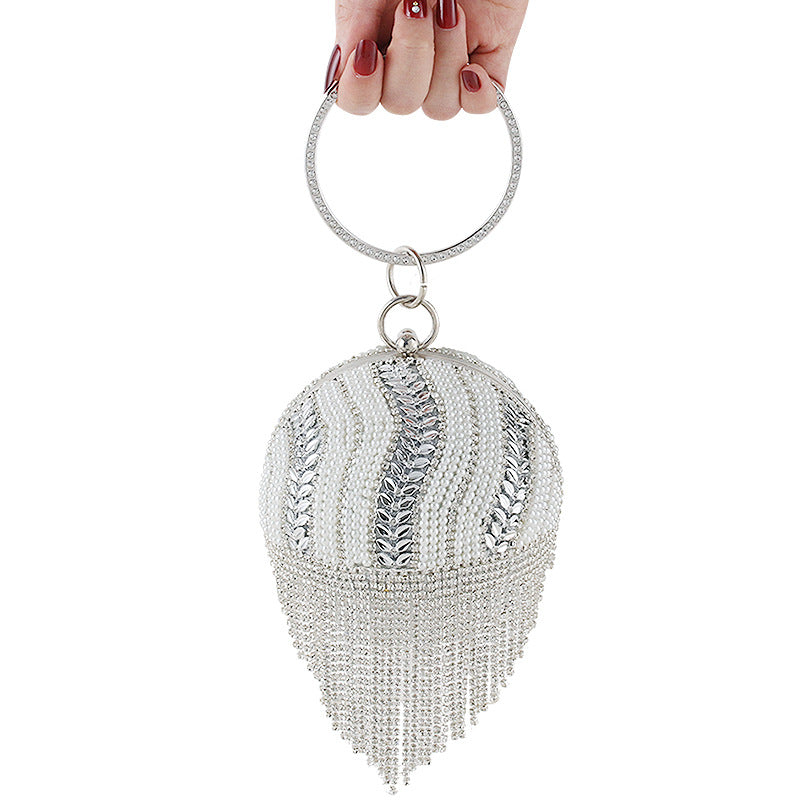 Women's Round Spherical Portable Dinner Fashion Banquet Evening Bags