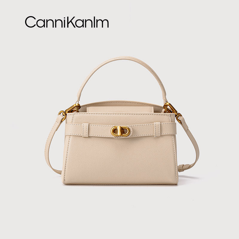 Women's Fashionable Portable Kelly Retro Advanced Texture Shoulder Bags