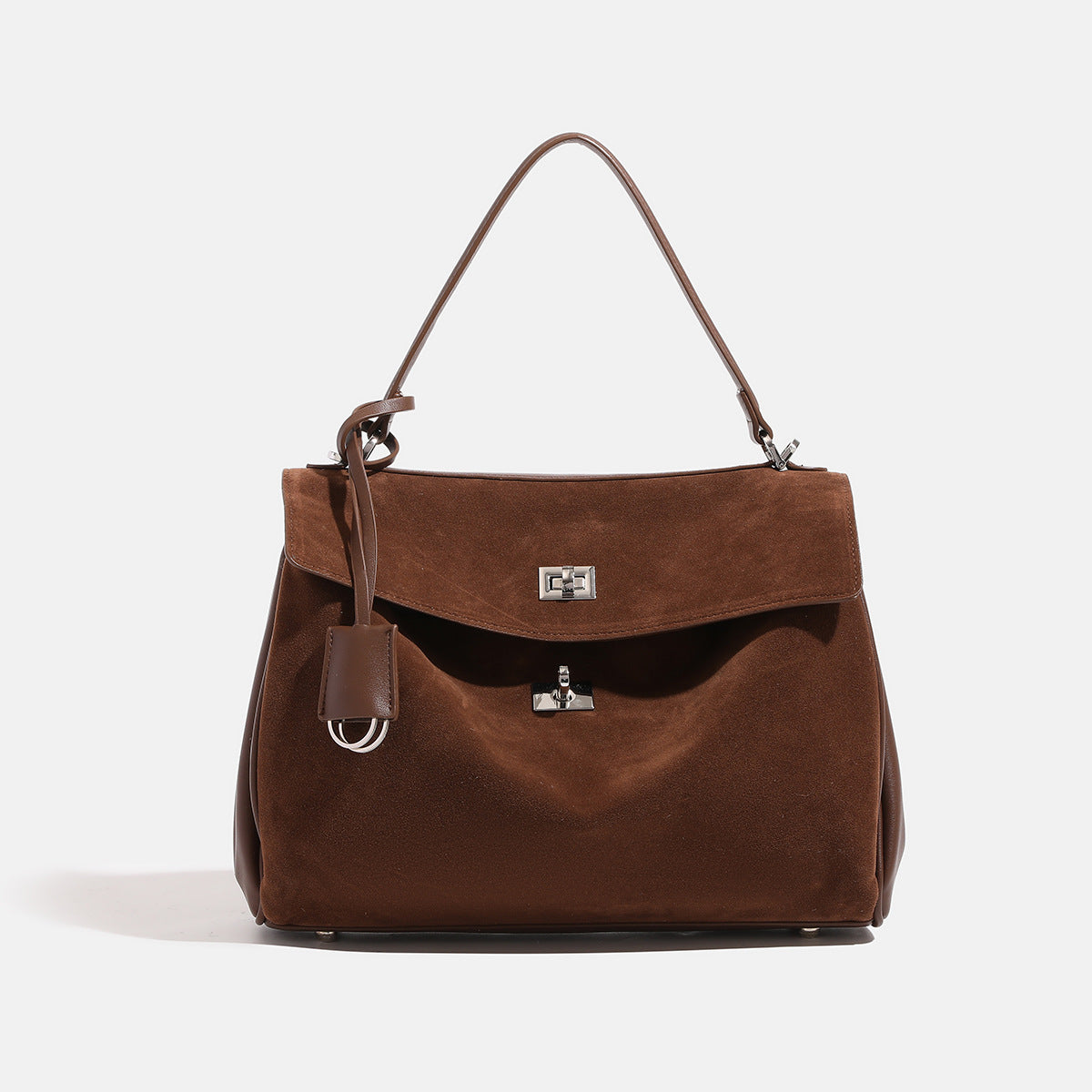 Suede Loose Feeling Kelly Large Capacity Crossbody Bags