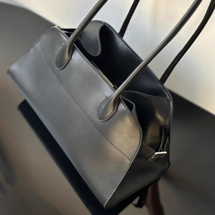 Horizontal Layer Cowhide Portable Large Capacity Shoulder Bags