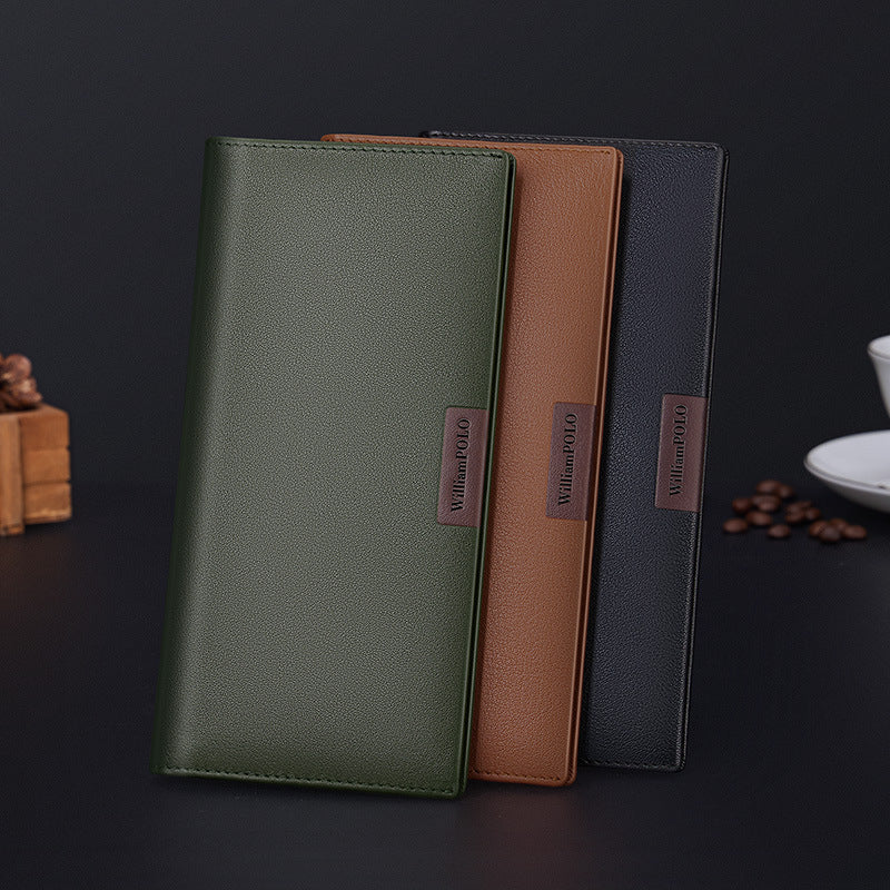 Men's Emperor Paul Thin Long Genuine Leather Men's Wallets