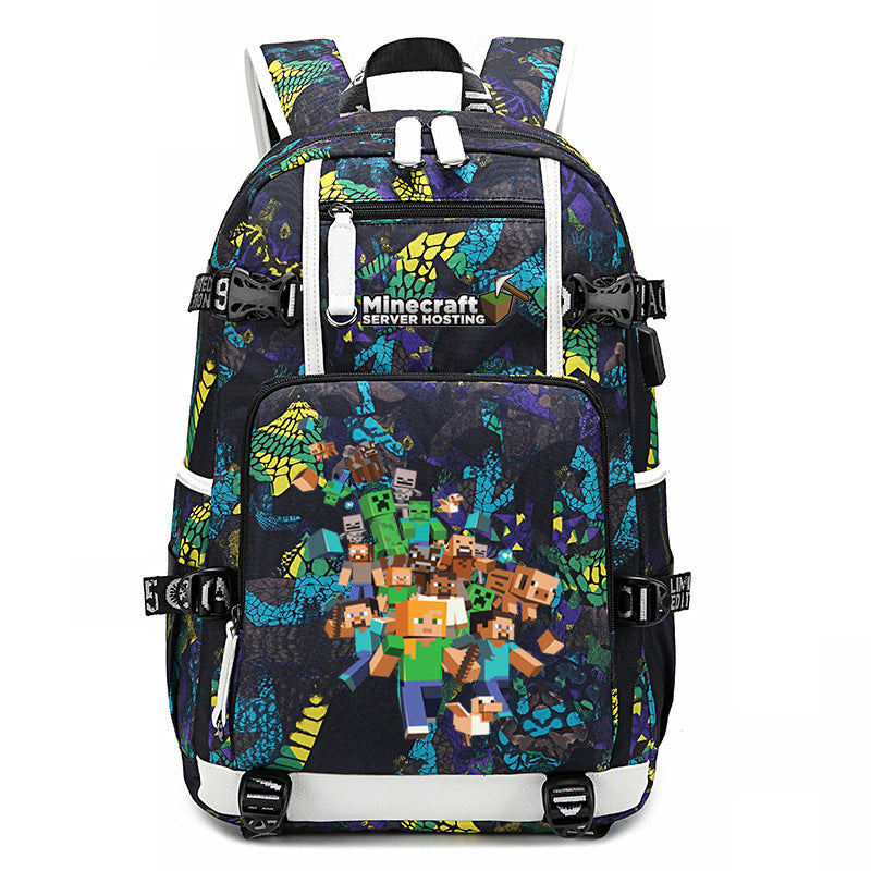 My World Surrounding The Game Printed Backpacks