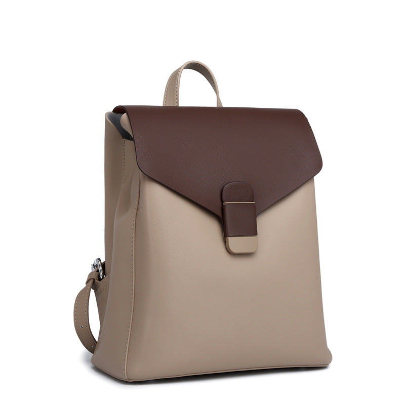 Women's Stylish Lightweight High-grade Cowhide Leather Summer Backpacks