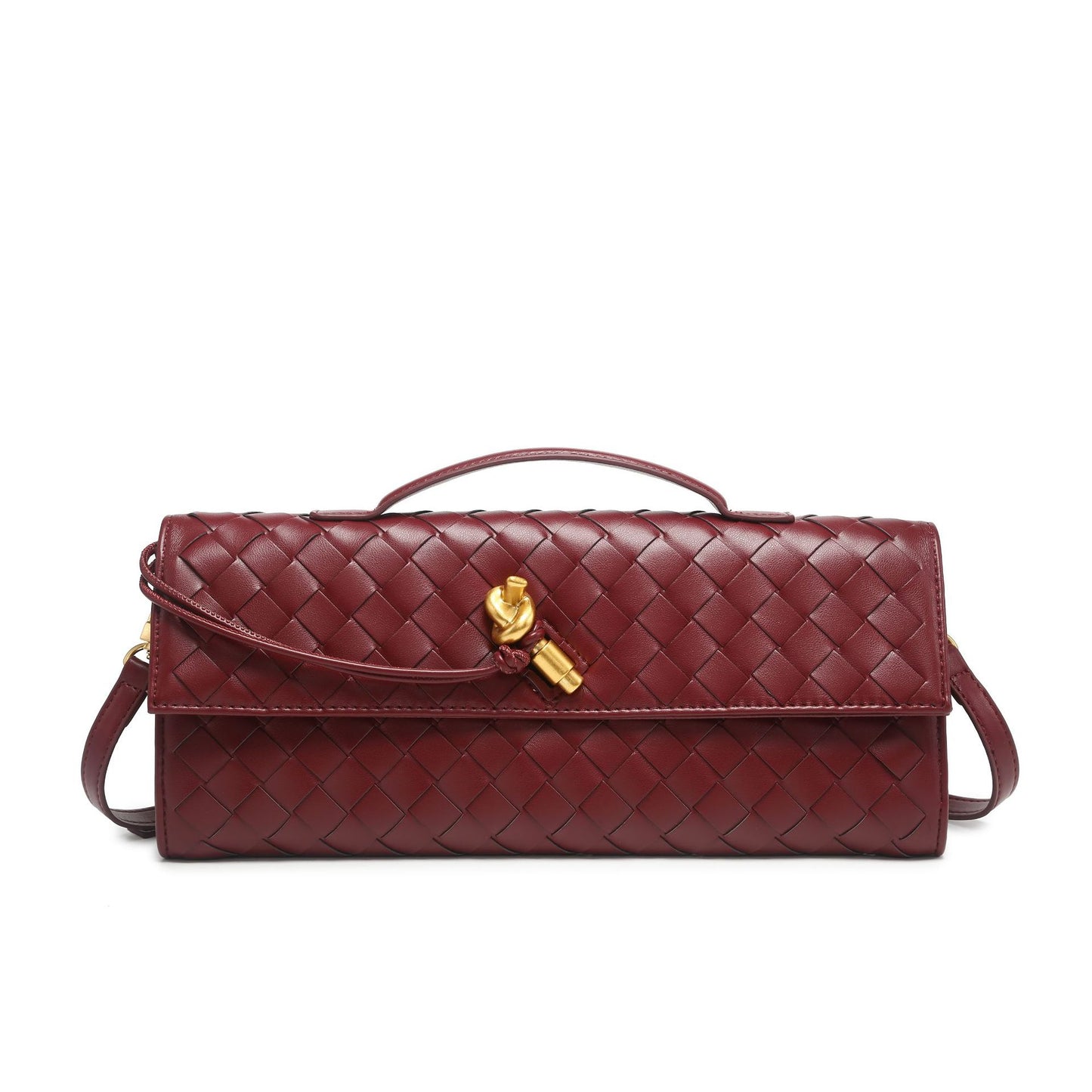 Woven Dinner French Stick Horizontal Hand Handbags