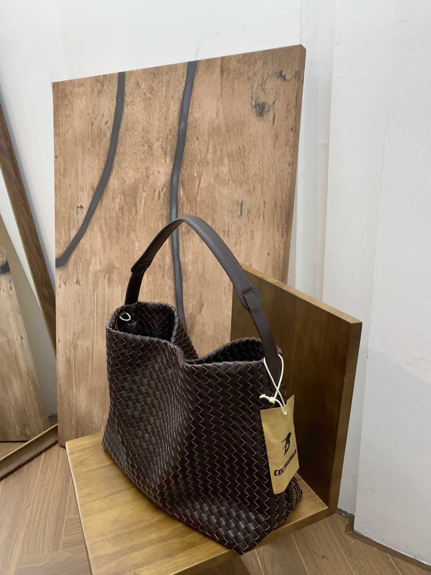 Durable High Sense Knitted Female Home Shoulder Bags