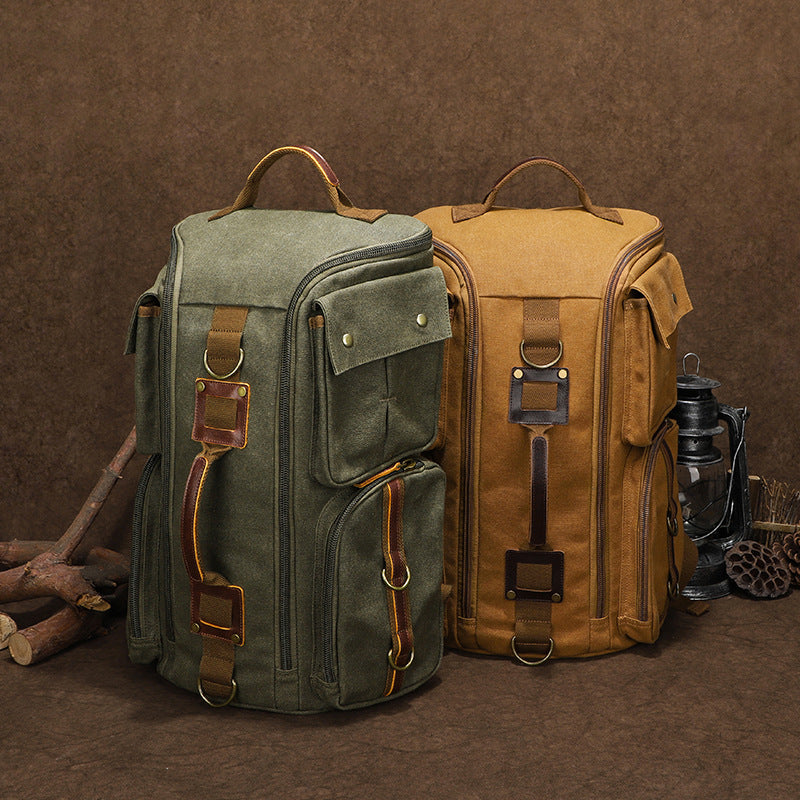Men's Canvas Large Capacity Waterproof Design Computer Backpacks
