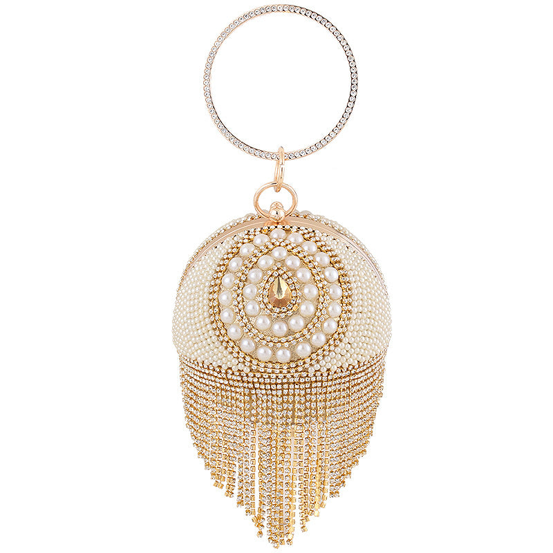 Round Diamond Portable Banquet Ball All Evening Bags