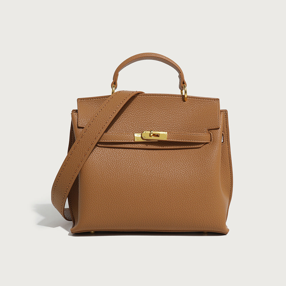Retro Fashion Texture Portable Kelly Trendy Handbags