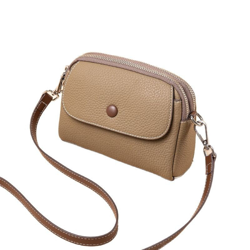 Women's Trendy Head Layer Cow Leather Genuine Crossbody Bags