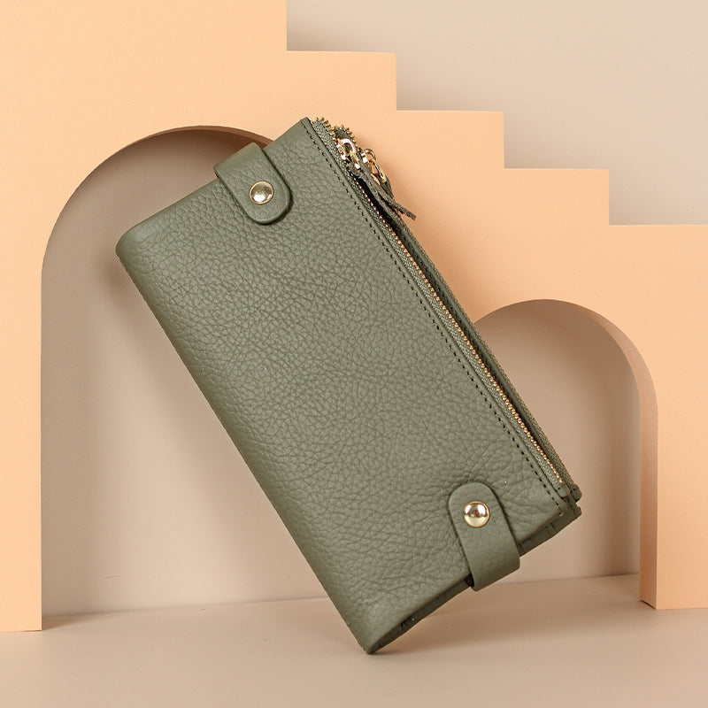 Women's Clutch Real Leather Long Soft Ladies Wallets