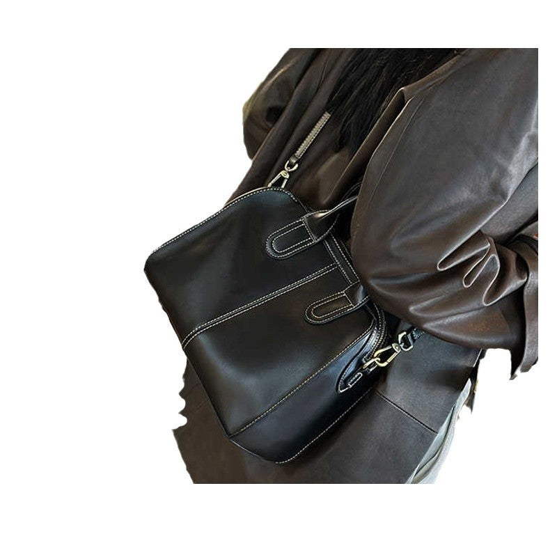 Women's Vegetable Tanning Leather Genuine High-grade First Bags
