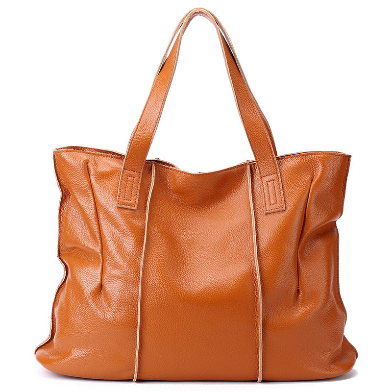 Women's Cowhide Leather Female Large Capacity Genuine Bags