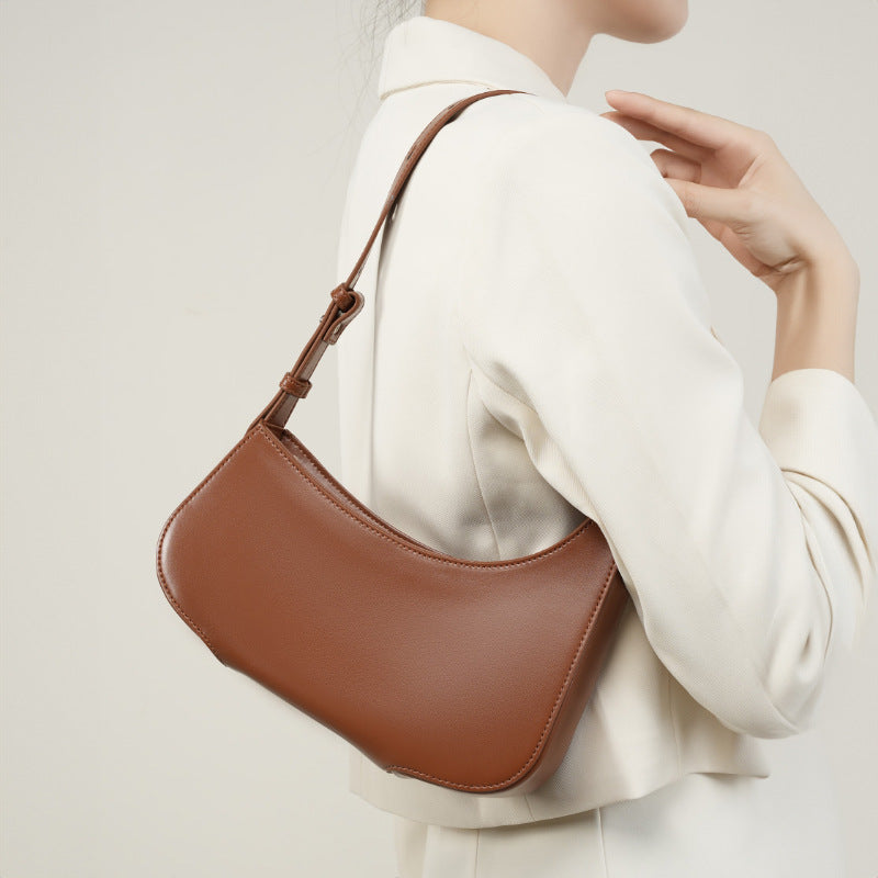 Women's Niche Leather Design Kendall Hobos Minimalist Crossbody Bags