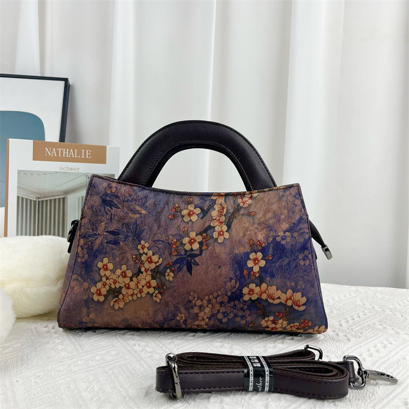 Women's Chinese Style Ink Painting Cheongsam Retro Fashion Handbags