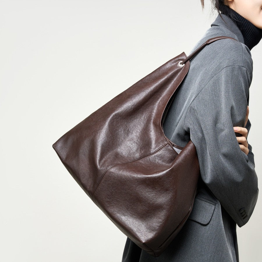 Vegetable Tanning Leather Popular Textured Versatile Shoulder Bags