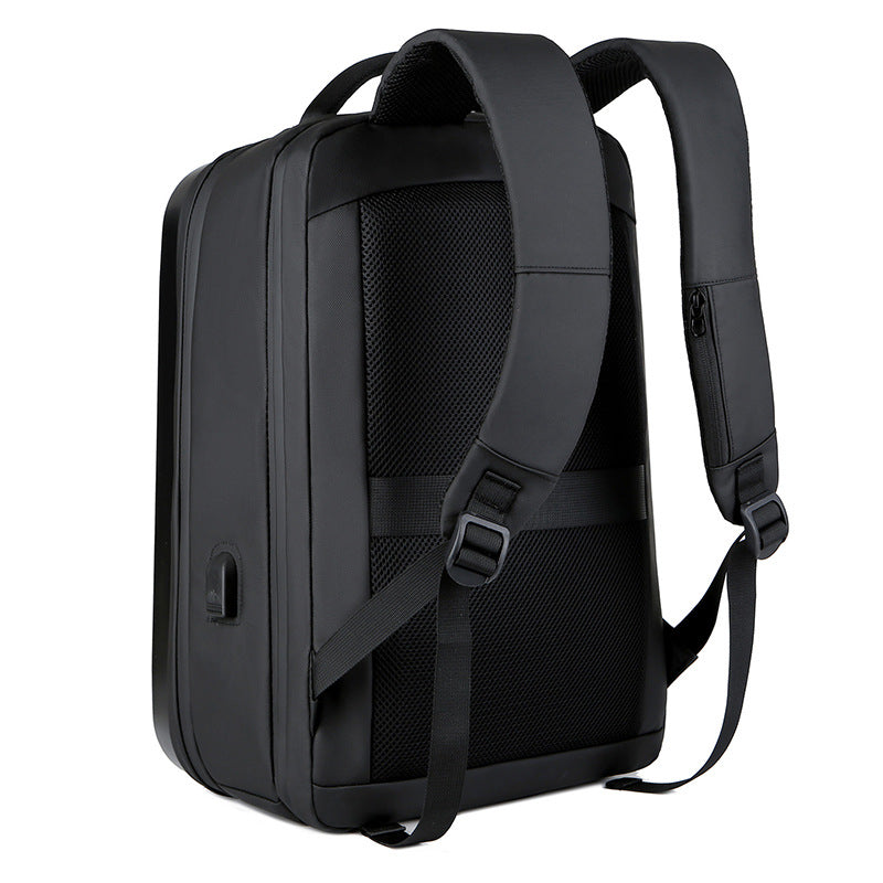 Men's Korean Hard-shell Computer Laser Rhombus Backpacks