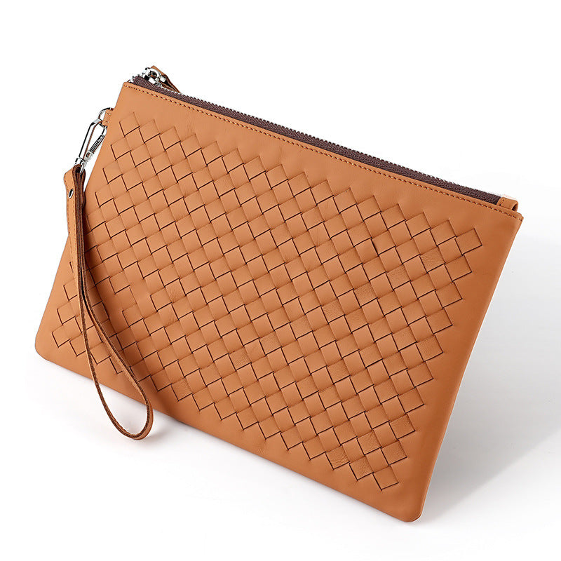 Vintage Weave Envelope Portable High-quality Clutch Fashion Men's Handbags