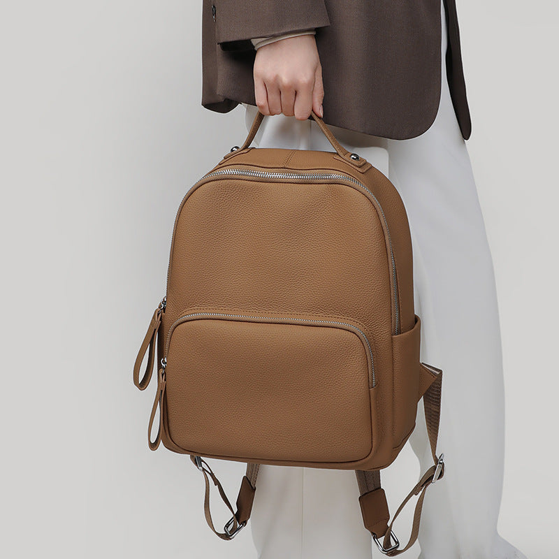 Women's Fashion Genuine Leather High Large Capacity Backpacks